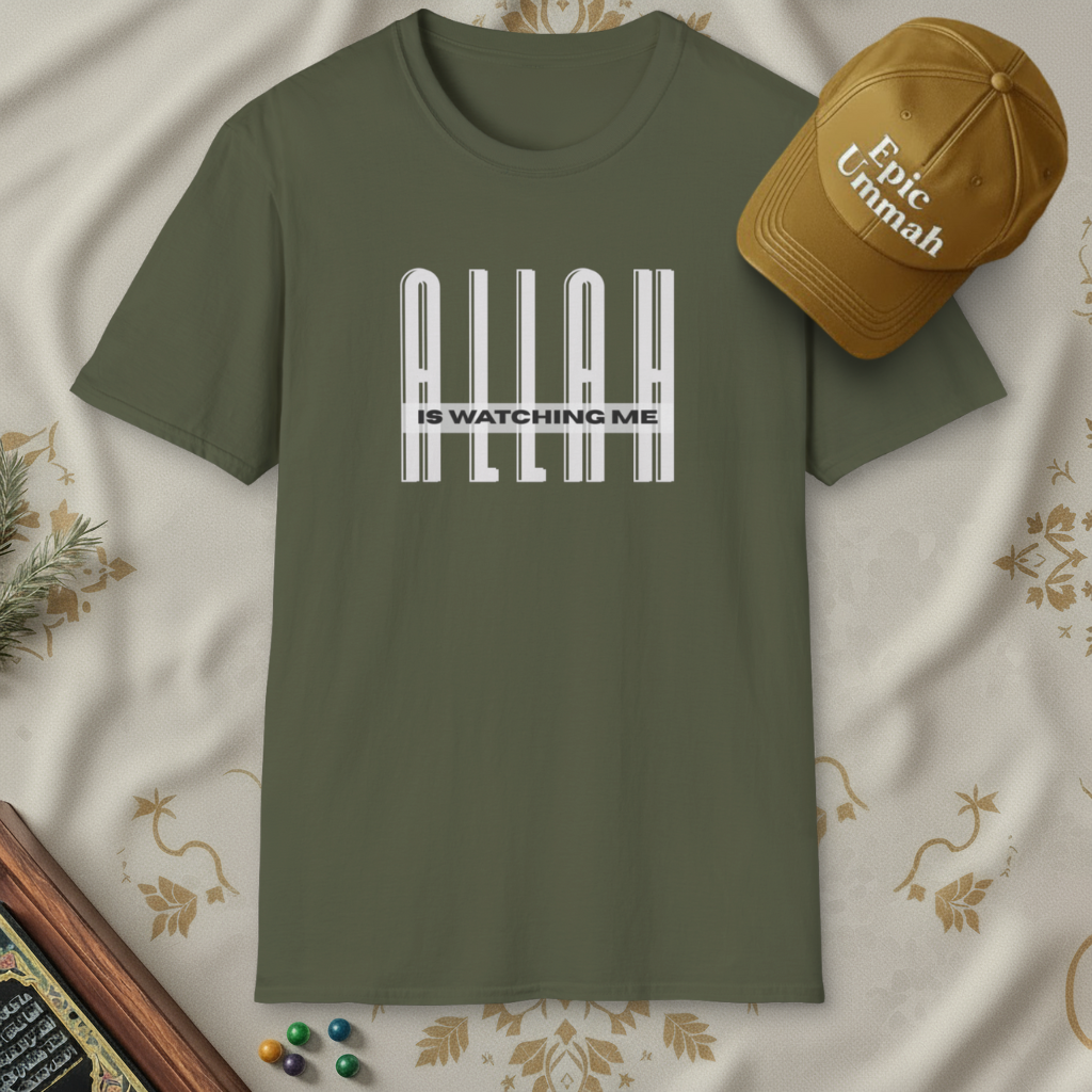 Allah is watching me | Short sleeve Tees