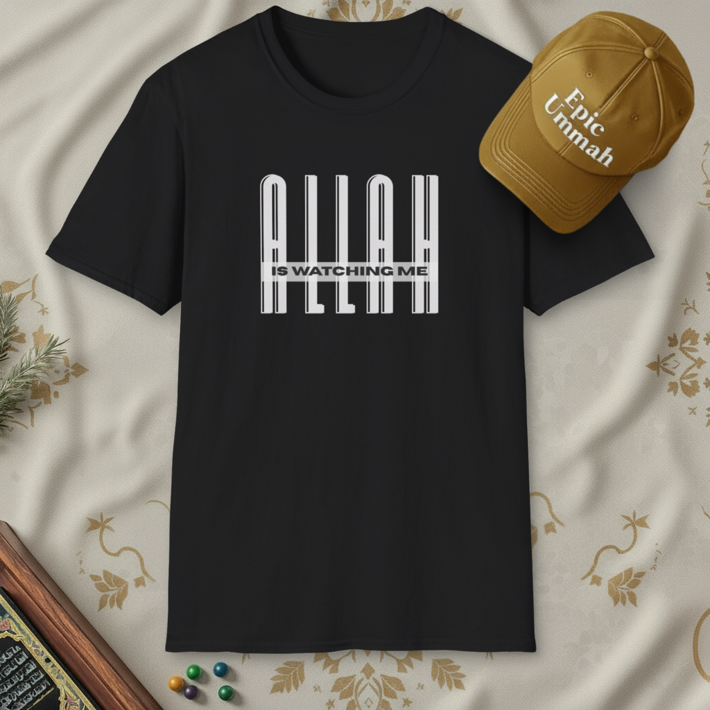 Allah is watching me | Short sleeve Tees
